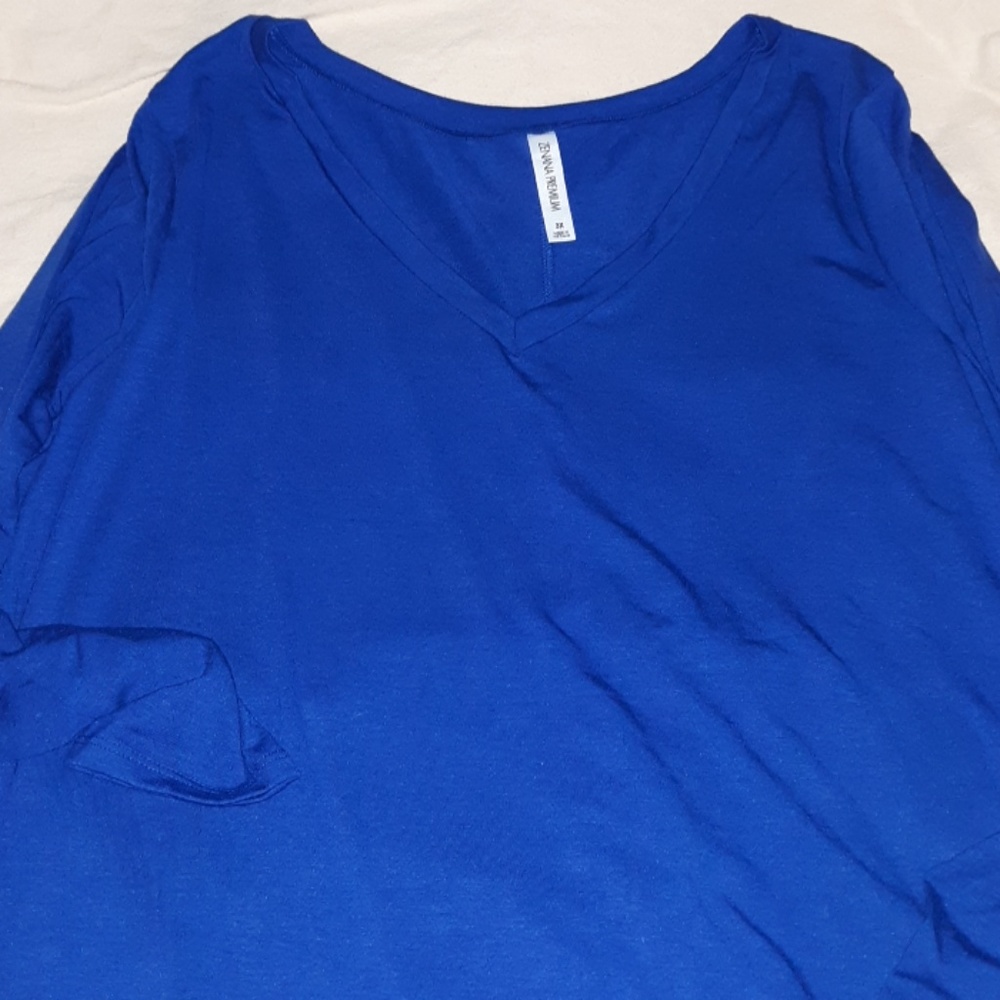 Blue long sleeved dress